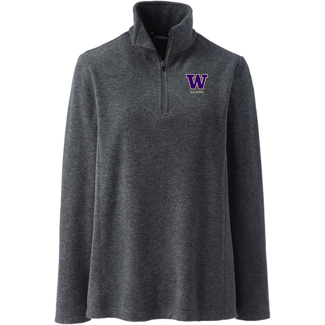 Lands' End Women's UW Alumni ThermaCheck Fleece Quarter Zip