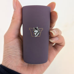 FG Purple Retro Dog Ceramic Shooter Shot Glass 2.5oz