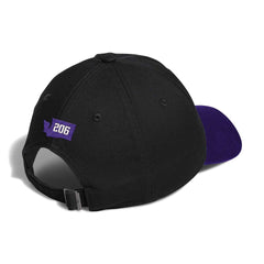 adidas Black Purple 2025 Baseball Adjustable Slouch Hat