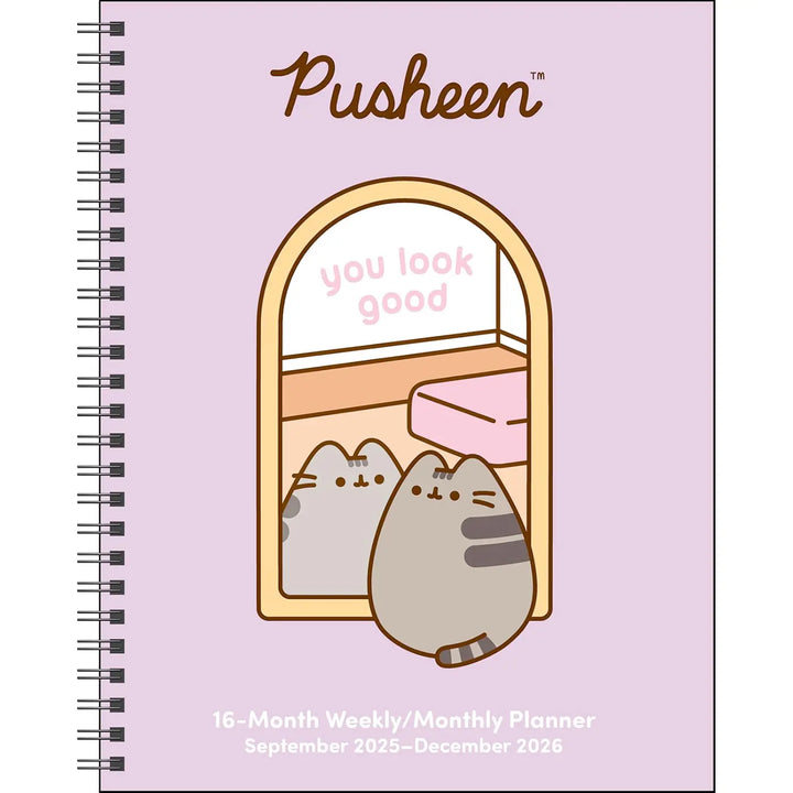 Pusheen 16-Month 2025-2026 Weekly/Monthly Planner Calendar