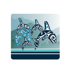 Native Northwest Orca Family Coaster