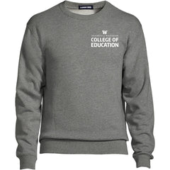 Photo of Lands' End Unisex UW College of Education Crewneck Sweatshirt.