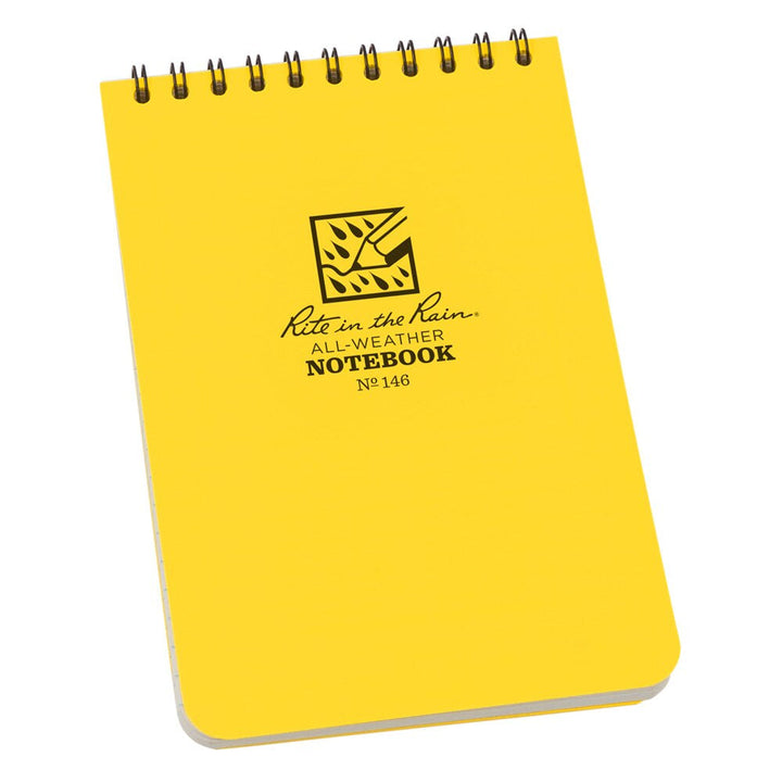 Rite in the Rain Yellow 4"x6" Top Spiral Memo Notebook 50ct