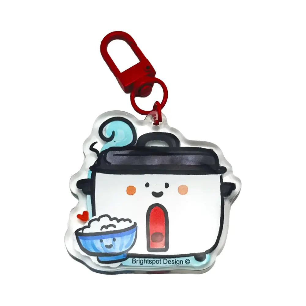 Brightspot Design Rice Cooker Keychain