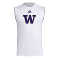 adidas Men's W Logo Sleeveless Pregame Tee Front thumbnail