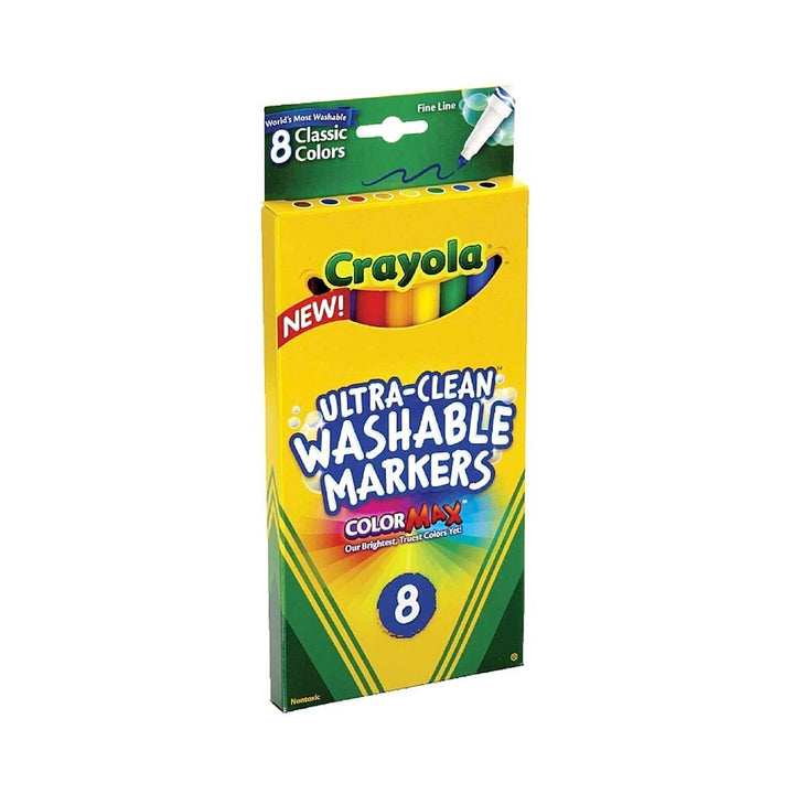 Crayola Ultra-Clean Washable Thinline Marker Set 8 piece