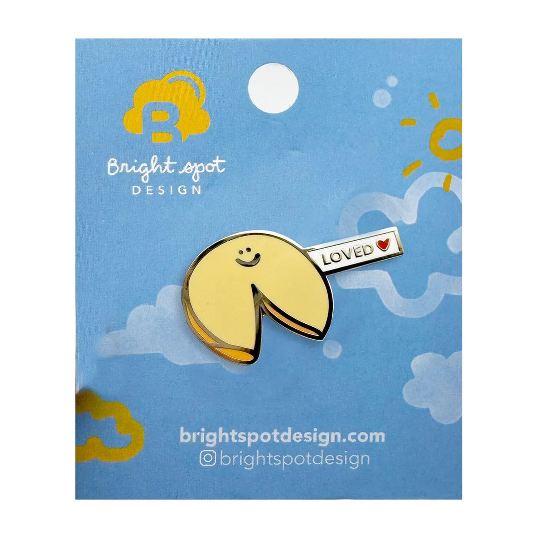Brightspot Design Fortune Cookie Pin