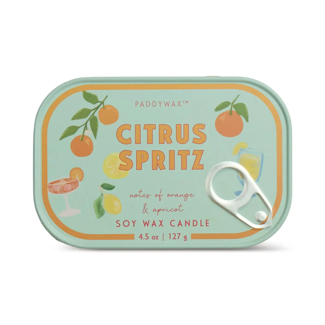 Paddywax Bistro Orange Citrus Spritz Tin Candle 4.5oz