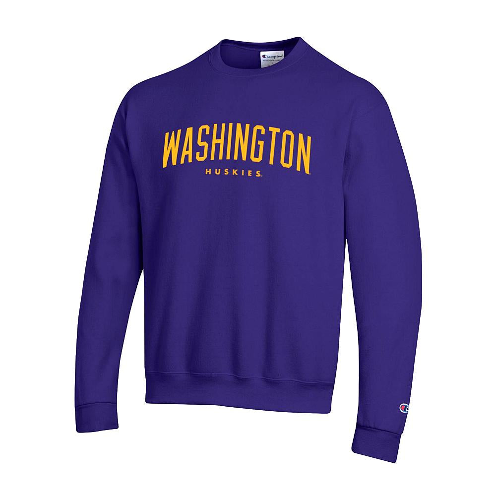 Champion Men's Washington Huskies Embroidered Crewneck