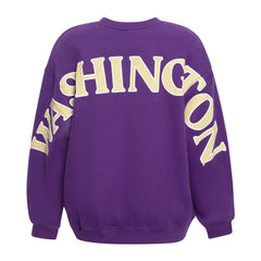 Hype and Vice Women's Washington Huskies Back Print Oversized Crewneck Hover