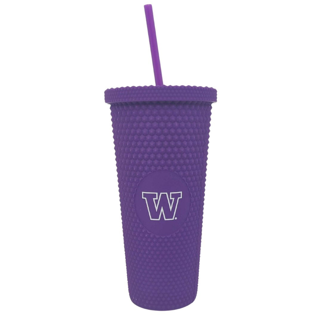 Logo Brands Purple W Studded Tumbler 24oz