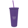 Logo Brands Purple W Studded Tumbler 24oz thumbnail