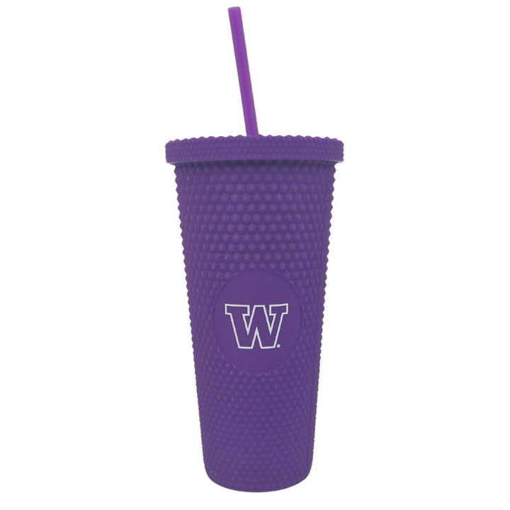 Logo Brands Purple W Studded Tumbler 24oz