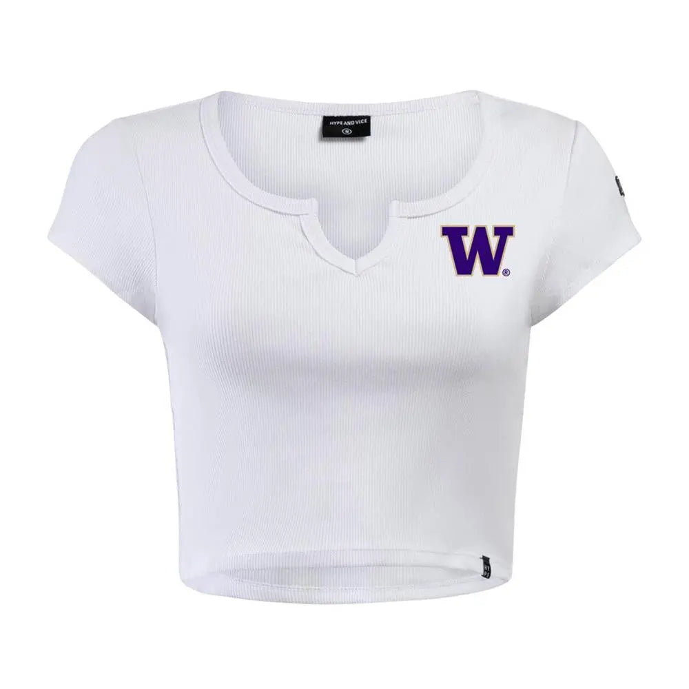 Hype and Vice Women's Embroidered W Cali Tee