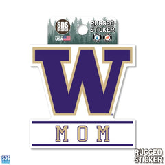 Photo of SDS Purple W Mom Rugged Sticker 3.5".