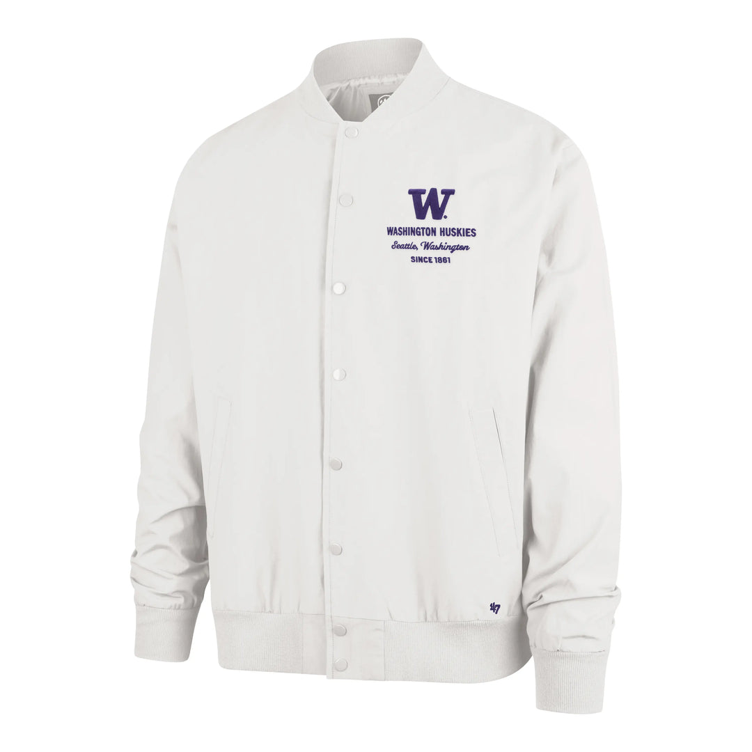 47 Brand Men's Washington Huskies Anderson Twill Bomber Jacket