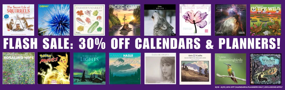 Flash sale: 30% off calendars & planners!