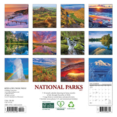 2027 National Parks Mini/Willow Creek Calendar Hover