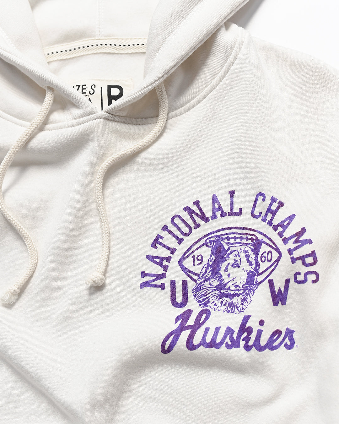 ROF Unisex 1960 National Champs W Husky Head Hoodie