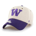 47 Brand Women's Two Tone Washington Huskies Wool Corduroy Rope Script Clean Up Hat thumbnail