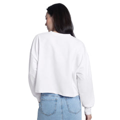 GIII Women's Washington Huskies SS26 Mega Print Cropped Long Sleeve