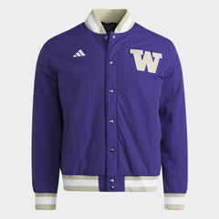 adidas Men's W Huskies Coaches Bomber Jacket
