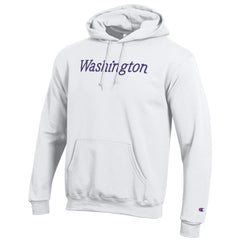 Photo of Champion Unisex 3D Embroidered Washington Type Powerblend Hoodie.