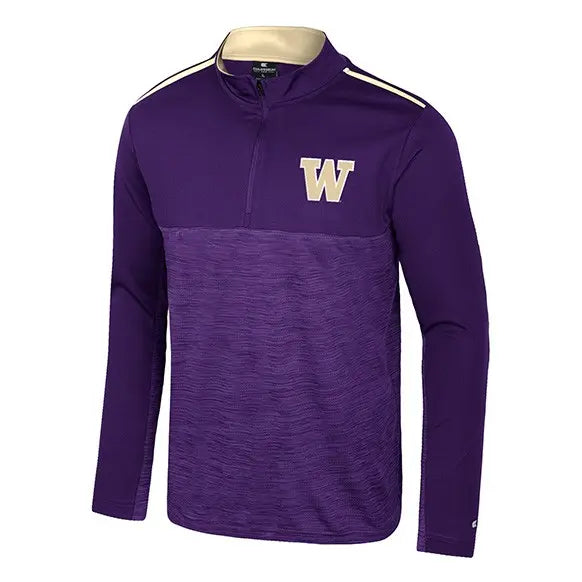Colosseum Men's Washington Huskies SS26 Micro Mesh Quarter Zip Windshirt