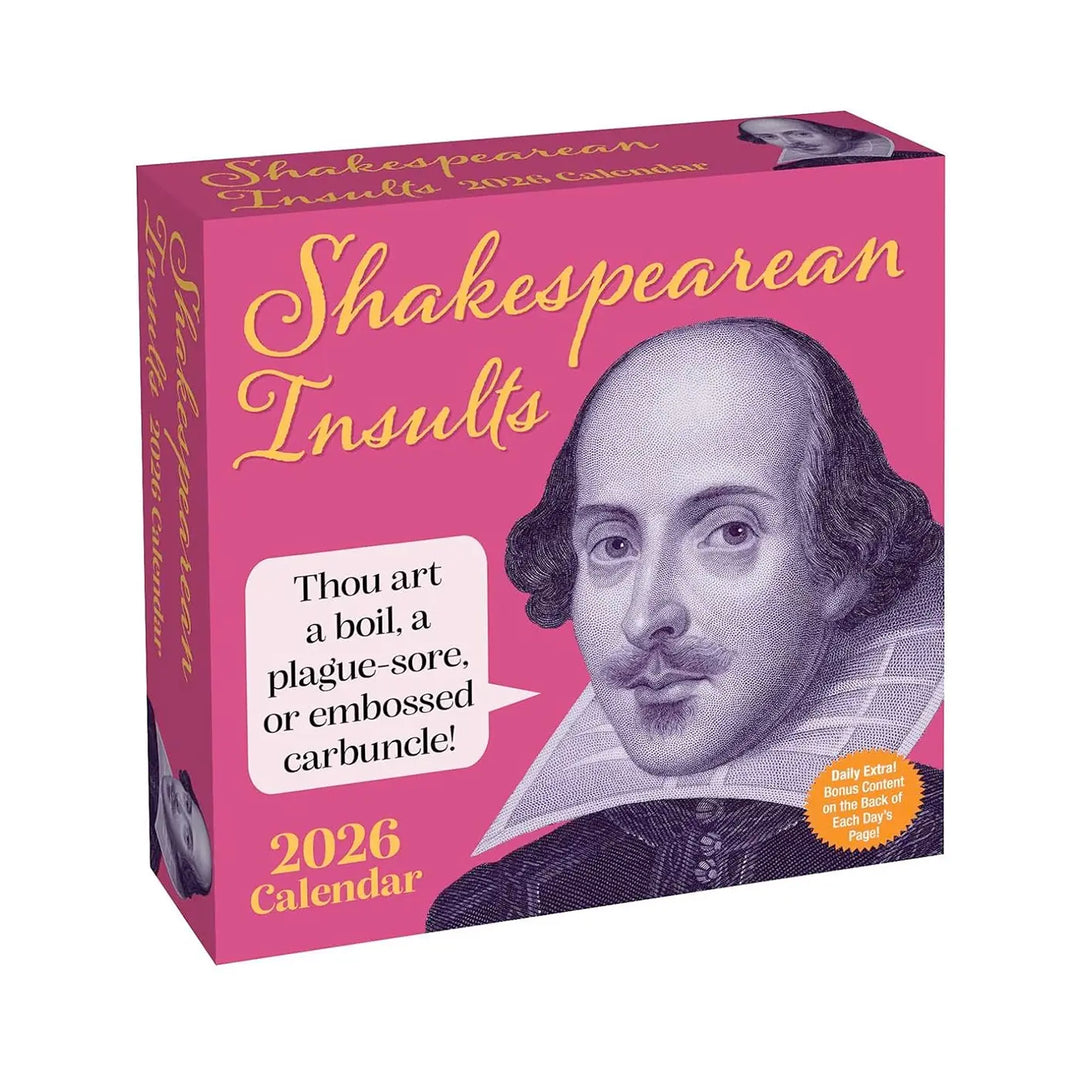 Shakespearean Insults 2026 Day-to-Day Calendar