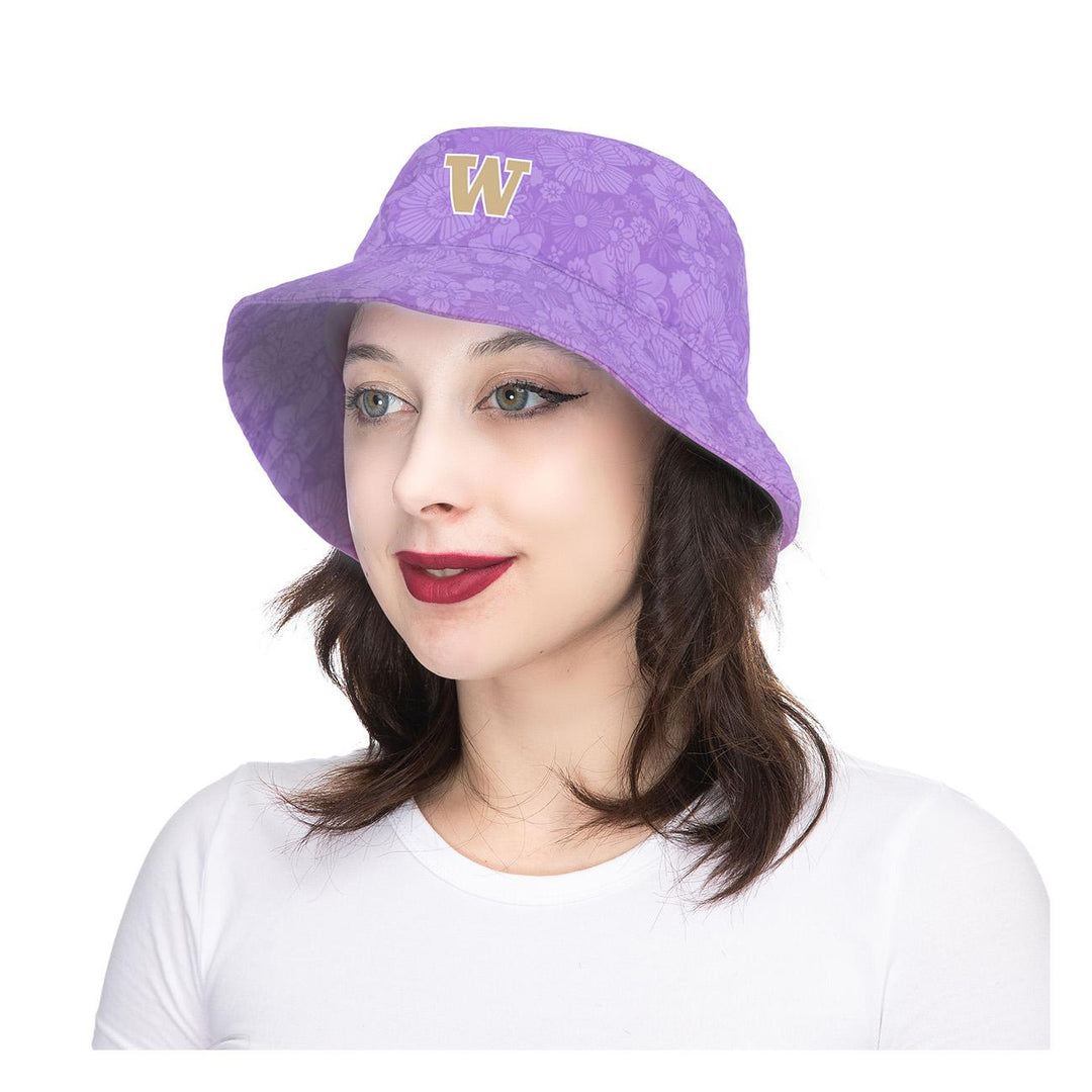 Zoozatz Lavender Floral Women's W One Size Bucket Hat