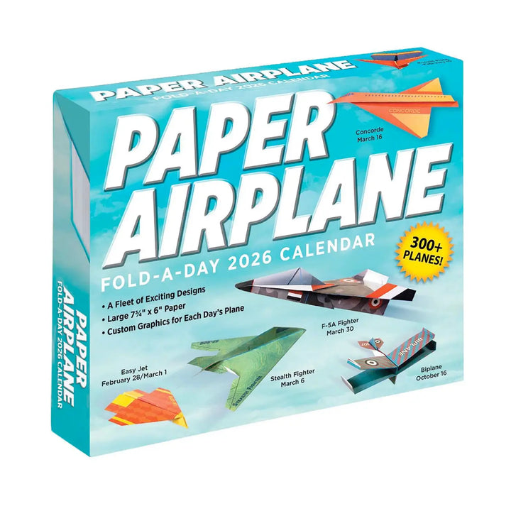 Paper Airplane 2026 Fold-A-Day Calendar
