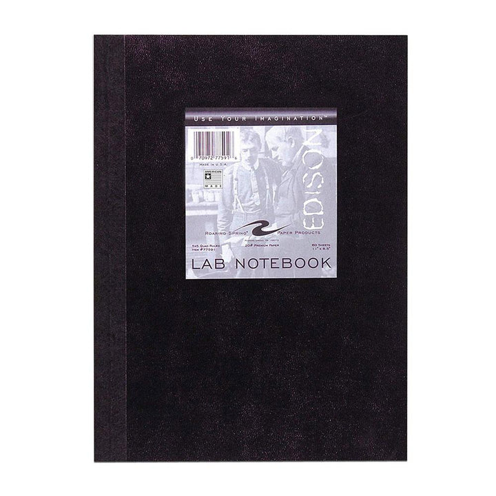 Roaring Springs Black 5x5 Quad Sewn Lab Notebook 60ct