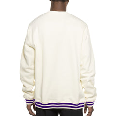 New Era Men's Washington Huskies Twill Rib Stripe Crewneck