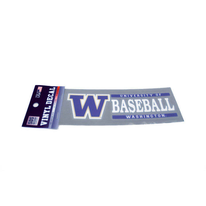 SDS W U of W Baseball Vinyl Decal 6" x 2"