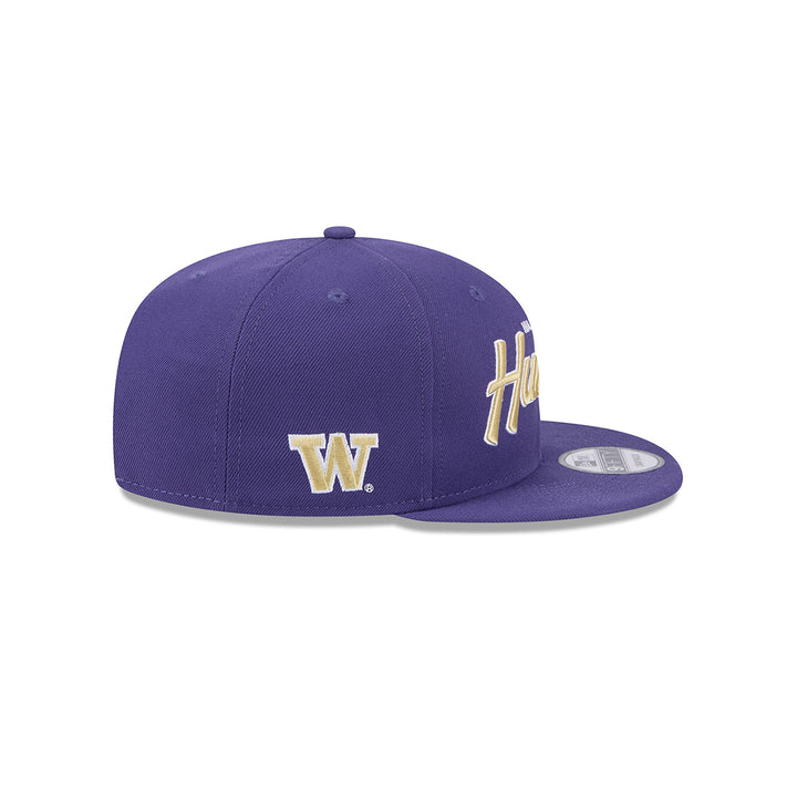 New Era Purple 9Fifty EG Washington Huskies Script Side W Snapback Hat