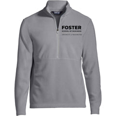 Photo of Lands' End Men's UW Foster School of Business ThermaCheck Fleece Quarter Zip.