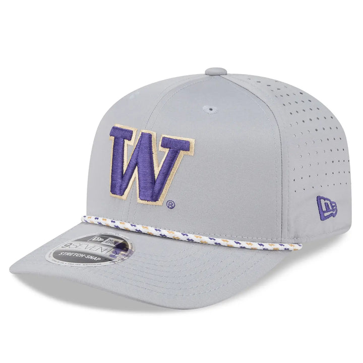 New Era Gray Washington Huskies 9Seventy Sport Stretch Snap Adjustable Hat