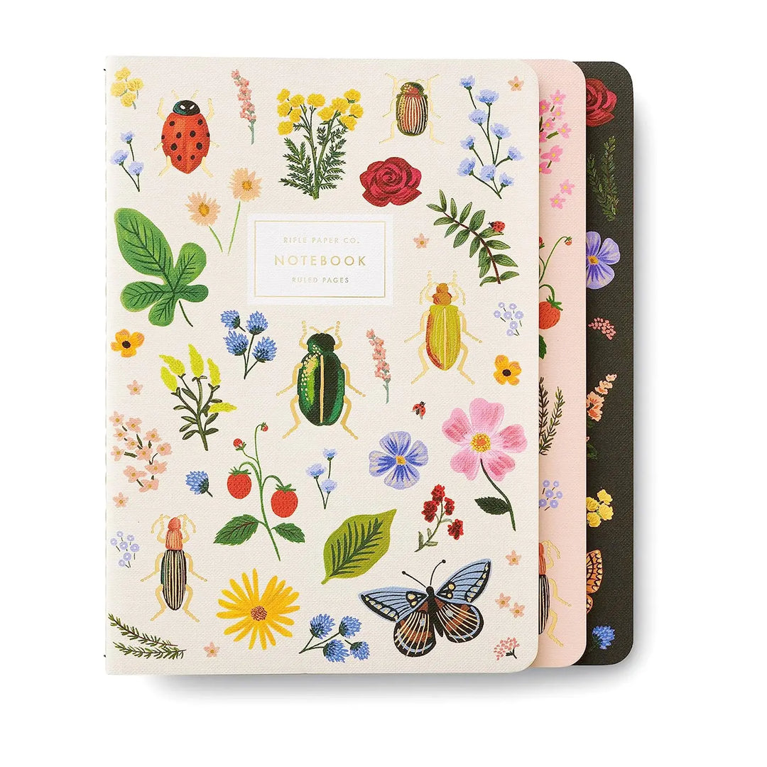 Rifle Paper & Co Curio Assorted Set of 3 Notebooks
