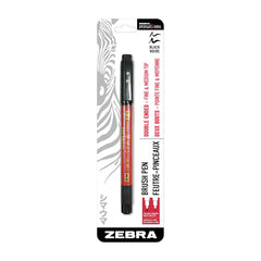Zebra Zensations Black Dual-Tip Brush Pen