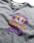 A close up retro Husky logo. thumbnail