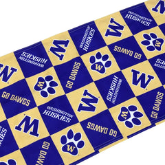Sewing Concepts Purple Gold Washington Huskies Checkerboard Table Runner