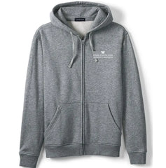 Photo of Lands' End Unisex UW School of Social Work Full Zip Hoodie Sweatshirt Gray.
