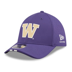 Photo of New Era Purple Washington Huskies 39Thirty ASSIST Silicone Logo Stretch Fit Hat.