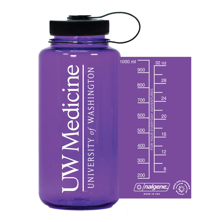 Nalgene Purple UW Medicine Sustain Wide Mouth Water Bottle 32oz