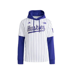 adidas Kids' White Huskies Jersey Hoodie