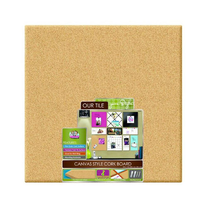 Board Dudes 14"x14" Cork Board Bulletin Board