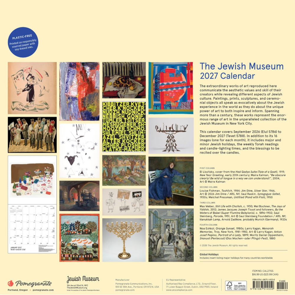 The Jewish Museum Calendar 2027
