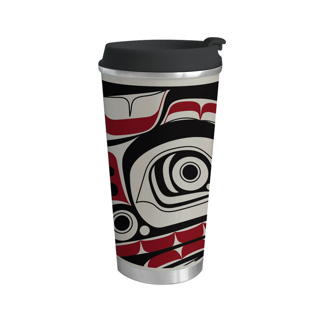 Native Northwest Matriarch Bear Art Travel Mug