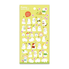 Funny Sticker World Cozy Bear Stickers