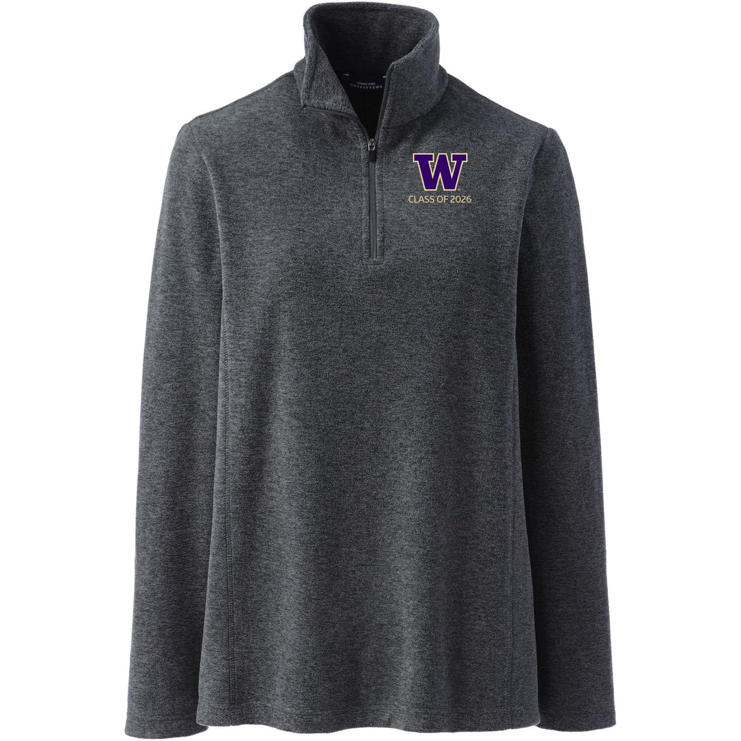 Lands' End Women's UW Class of 2026 ThermaCheck Fleece Quarter Zip